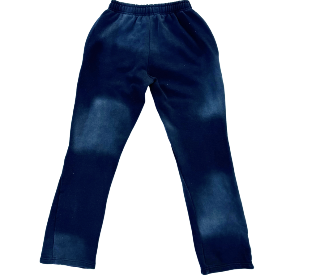 CFB BLACK LOGO ACID WASH SWEATPANTS