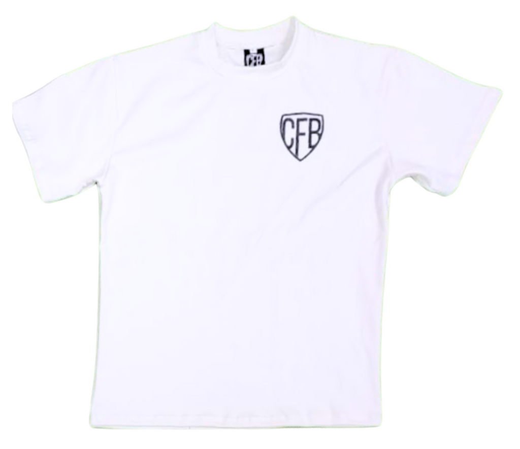 CFB WHITE LOGO TEES