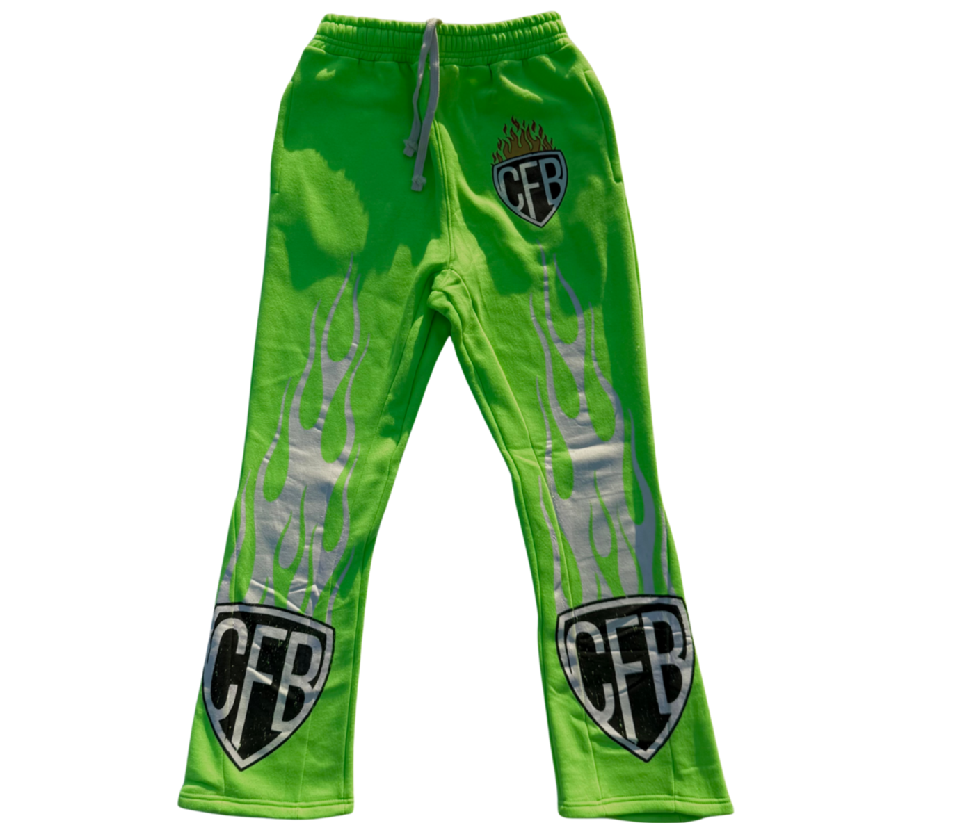 CFB NEON LOGO ACID WASH SWEATPANTS
