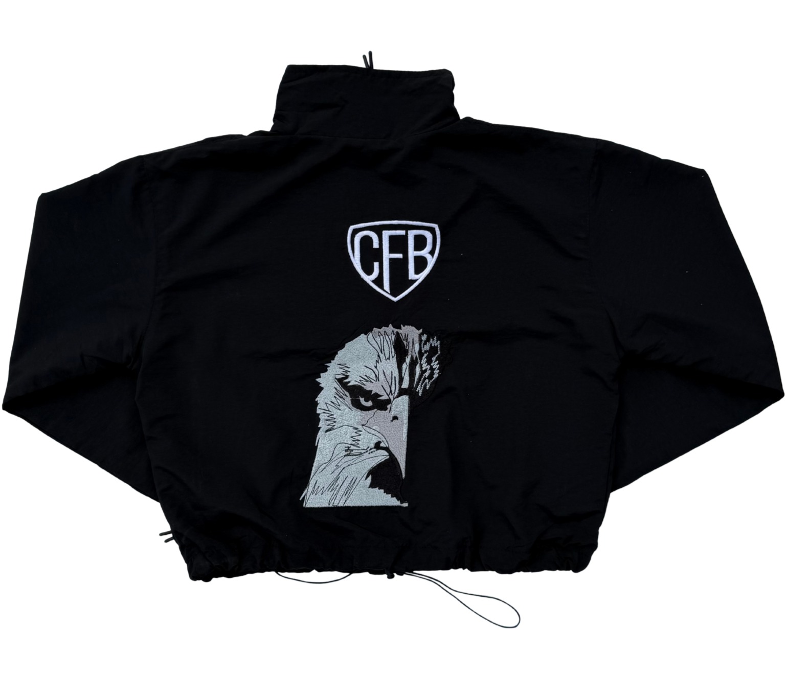 CFB WOMENS BLACK WINDBREAKER JACKET